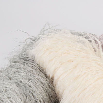 Kleur aanpassen Long Pile Kunstmatige Mongoolse bontstof in eenvoudige stijl van PANTONE