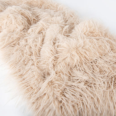 Lange Pile Faux Fur Stof met 100% Polyester Back Material en 58/60 "breedte