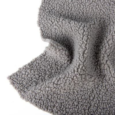 Zachte en gezellige 100% polyester solide kleur sherpa fleece stof voor modieuze jassen