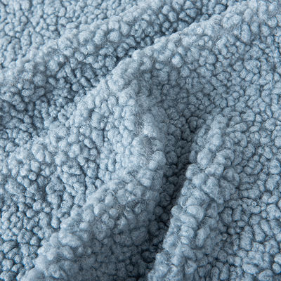 Zachte en gezellige 100% polyester solide kleur sherpa fleece stof voor modieuze jassen