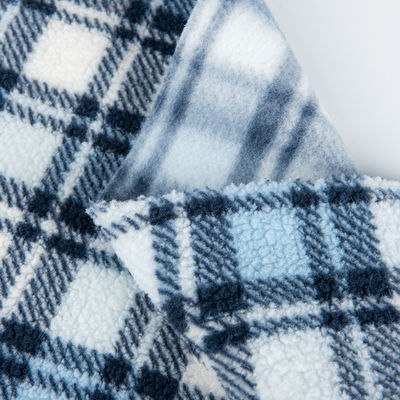 100% polyester textiel sherpa vlies stof voor kleding Hard sherpa gedrukt ontwerp