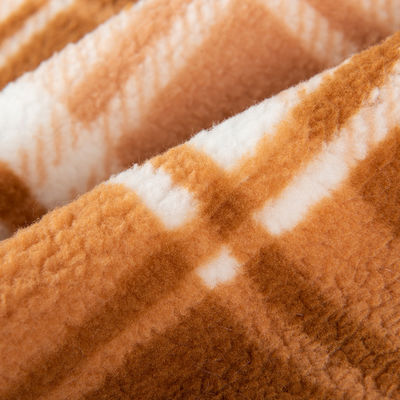 100% polyester textiel sherpa vlies stof voor kleding Hard sherpa gedrukt ontwerp