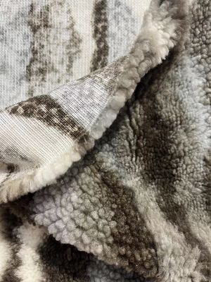 100% polyester sherpa fleece stof in 58/60 "breedte voor gepersonaliseerde huisversiering
