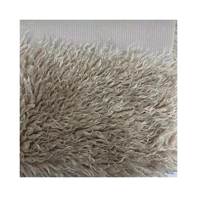 Gepersonaliseerde 100% Polyester Gebreide Terry Teddy Fur Velvet Stof voor Kledingproductie