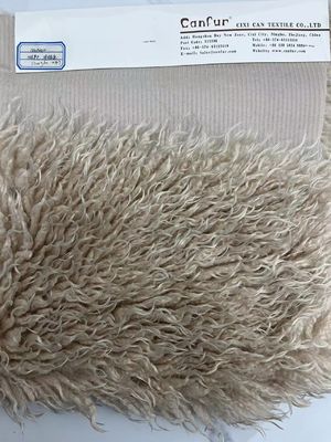 Gepersonaliseerde 100% Polyester Gebreide Terry Teddy Fur Velvet Stof voor Kledingproductie