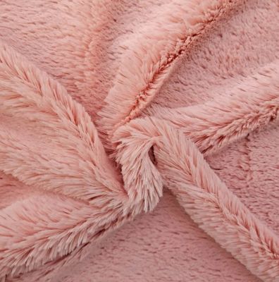 20 mm Pile Length Tricot Bricked Solid Color PV Plush Stof voor zacht speelgoed en dekens