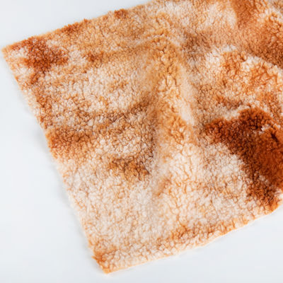 Gepersonaliseerde dichtheid Middelgewicht Speciale kleur Teddy Vlies Stof voor kleding / sofa