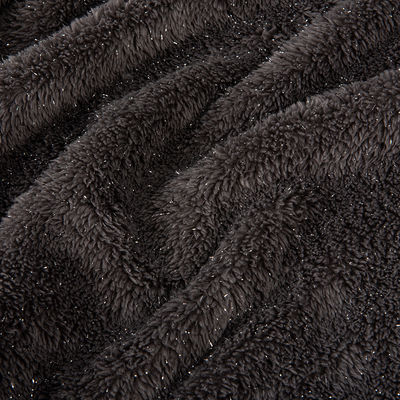 Geweven 100% Polyester Sherpa Fleece Stof voor deken met twee zijden Micro Polar