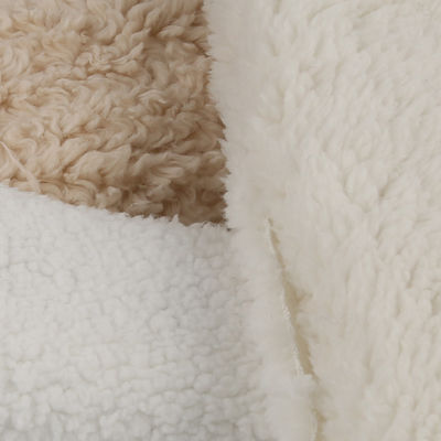 100% polyester micro polair schapenvel sherpa vlies deken met traanbestendige materiaal