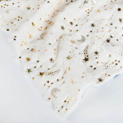 Glanzende Sequins Chuck Plush Stof Perfect voor Loungewear Kleding en Home Textiel
