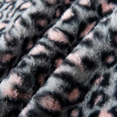 100% polyester Super Soft Leopard Print Rabbit Fur Faux Fur Stof voor kleding