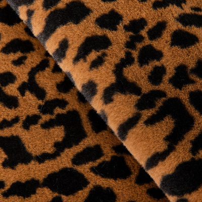 100% polyester Super Soft Leopard Print Rabbit Fur Faux Fur Stof voor kleding