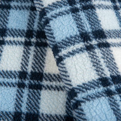 Geprinte 100% polyester textiel Sherpa vliesstof voor kleding in TWILL-stijl