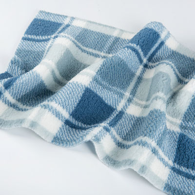Geprinte 100% polyester textiel Sherpa vliesstof voor kleding in TWILL-stijl