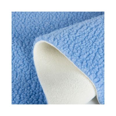 100% polyester sherpa fleece teddy bonded suede gebreide stof voor kleding