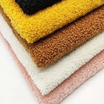 Voorkant Materiaal 100% polyester Duurzaam gerecycled Sherpa Teddy Stof voor huis textiel