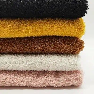 Voorkant Materiaal 100% polyester Duurzaam gerecycled Sherpa Teddy Stof voor huis textiel
