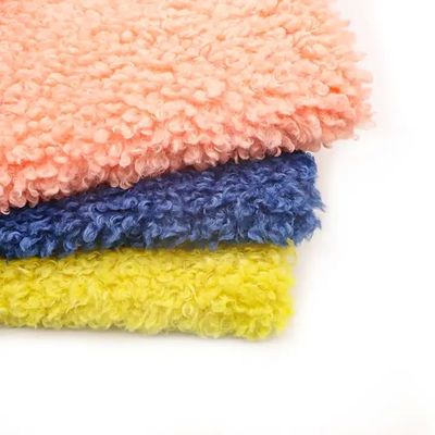 Voorkant Materiaal 100% polyester Duurzaam gerecycled Sherpa Teddy Stof voor huis textiel