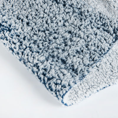 100% polyester zachte gebreide pluis vacht Shu fluweelstof voor uw behoeften
