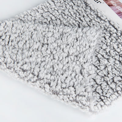 100% polyester zachte gebreide pluis vacht Shu fluweelstof voor uw behoeften