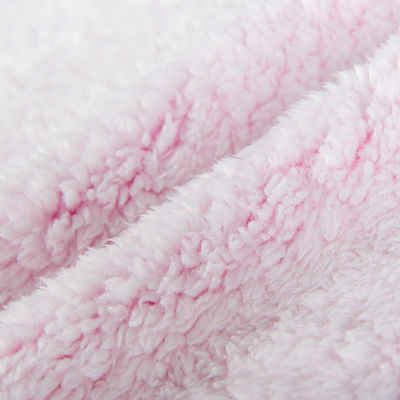 100% polyester zachte gebreide pluis vacht Shu fluweelstof voor uw behoeften