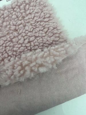 Zacht en warm 58/60" zwaargewicht polyester sherpa vliesstof voor winterkleding