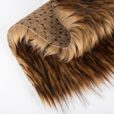 Polyester Achtergrondmateriaal Hoge dichtheid 1100 g/m Falske bontstof voor kleding