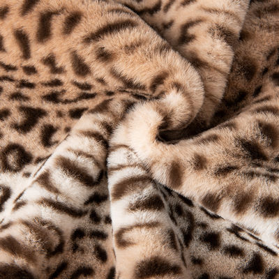 Plüssige nep konijn pels stof voor jas sjaal schoenen tas deken in populaire zebra print
