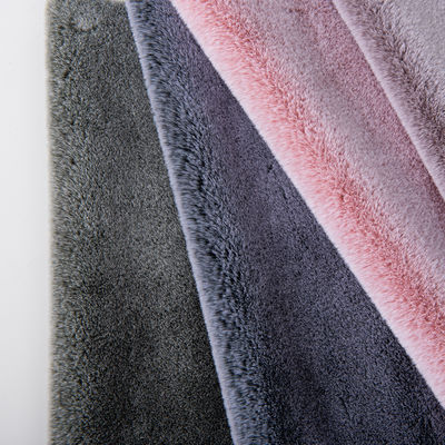 500 meter Min Bestelling Vervaagde kleur Valse konijn pels Stof voor kleding Schal dekens