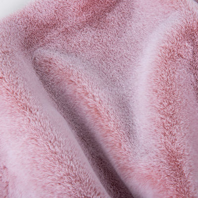 500 meter Min Bestelling Vervaagde kleur Valse konijn pels Stof voor kleding Schal dekens