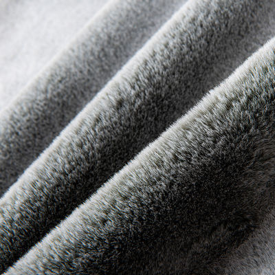 500 meter Min Bestelling Vervaagde kleur Valse konijn pels Stof voor kleding Schal dekens