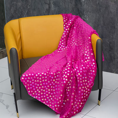 Tas met geborsteld patroon 100% Polyester Zilver PV Plush False Fur Stof voor Home Textile