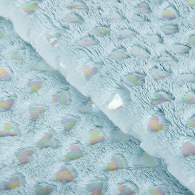 Tas met geborsteld patroon 100% Polyester Zilver PV Plush False Fur Stof voor Home Textile