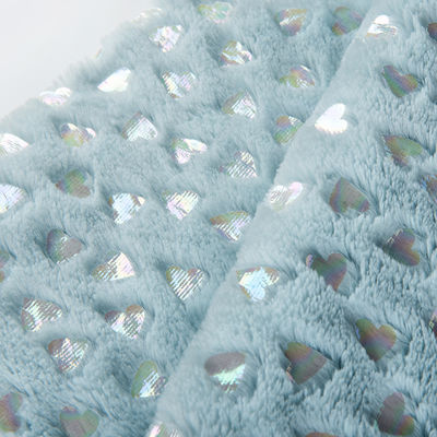 Tas met geborsteld patroon 100% Polyester Zilver PV Plush False Fur Stof voor Home Textile