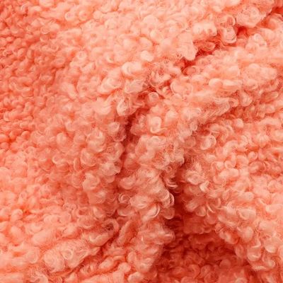 Gedrukt patroon gebreide teddy fleece stof voor jas schelp gratis monster aangeboden