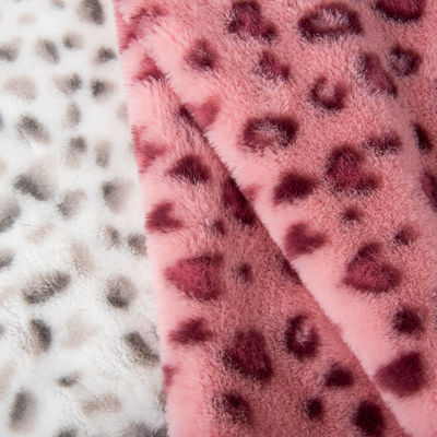 100% polyester gepersonaliseerd geprinte valse konijn pelsstof voor kleding Home textiel