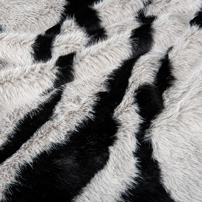 Plüssige damesjasstof Lang Fair Fur Jacquard False Fur voor kunstmatige dichtheid contact
