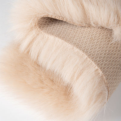Zacht 100% polyester, vals konijnenvelstof voor winterponchos en damespulsen