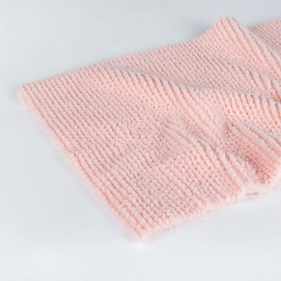 100% polyester zacht gebreide pluisvoet Shu fluweel Mirco Sherpa stof lichtgewicht