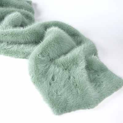 Custom kleur 100% polyester lang haar valse bontstof met zeer zachte handgevoel