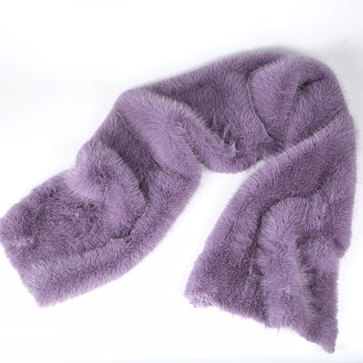 Custom kleur 100% polyester lang haar valse bontstof met zeer zachte handgevoel