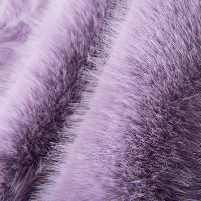 Custom kleur 100% polyester lang haar valse bontstof met zeer zachte handgevoel