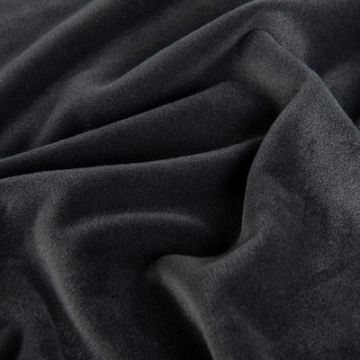 Korte pluis fluwelen stof 95% polyester 5% spandex elastische aangepaste kleur plain style