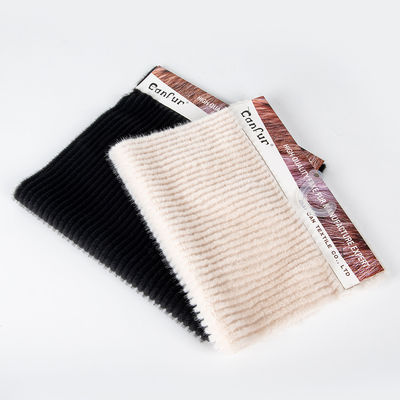 Gebreide 100% polyester zacht gesneden stapel korte bont tapijt weefsel design patroon weefsel