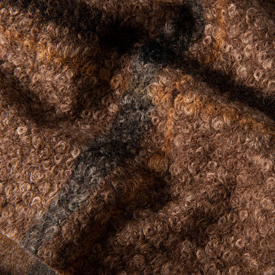 Gebreide backingtechnieken Polyester Teddy Fleece Stof voor kleding voor koud weer