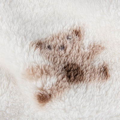 Soft 100% polyester Jacquard Sherpa Vlee Stof voor winterkleding Gebreide ontwerp
