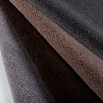 100% inspectie Fake Fur 100% polyester korte stof voor vacht Geen garens tellen Geverfd patroon