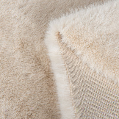 100% inspectie Fake Fur 100% polyester korte stof voor vacht Geen garens tellen Geverfd patroon