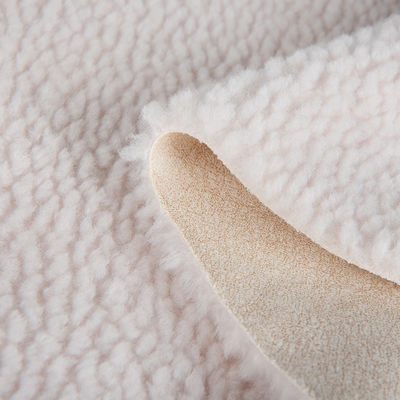290±10 gms zachte schelpstof winterjas met suede gebonden Teddy Sherpa Fux bont