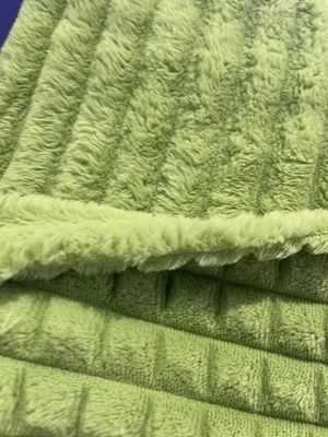 Double Side Flannel Fleece Plaid Stof voor Winter deken Super Soft 100 Polyester